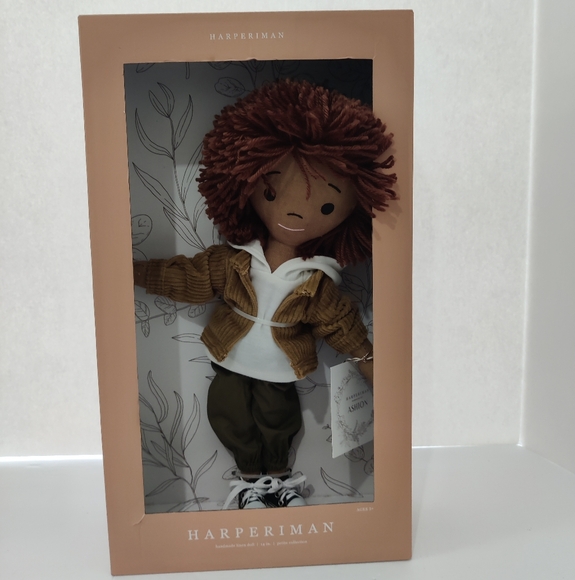 HarperIman Ashton 14'' Handmade Linen Plush Doll, puppets, figures - Picture 1 of 4